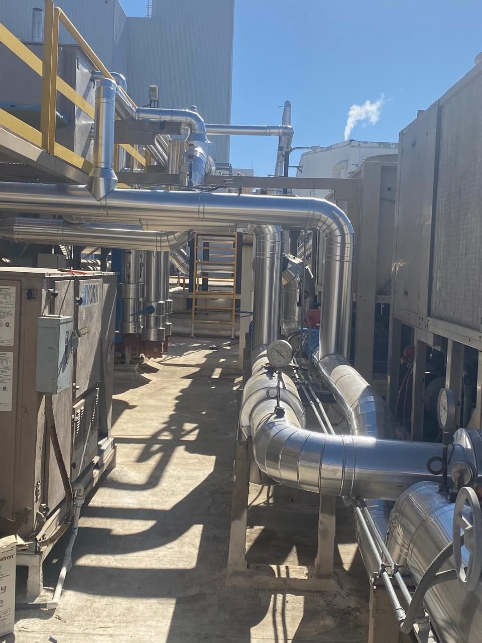 Tuberías y ductos industriales de ventilación en acero galvanizado